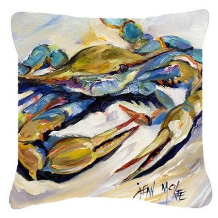 Carolines Treasures Carolines Treasures JMK1255PW1818 No. 20 Crab Canvas Fabric Decorative Pillow JMK1255PW1818